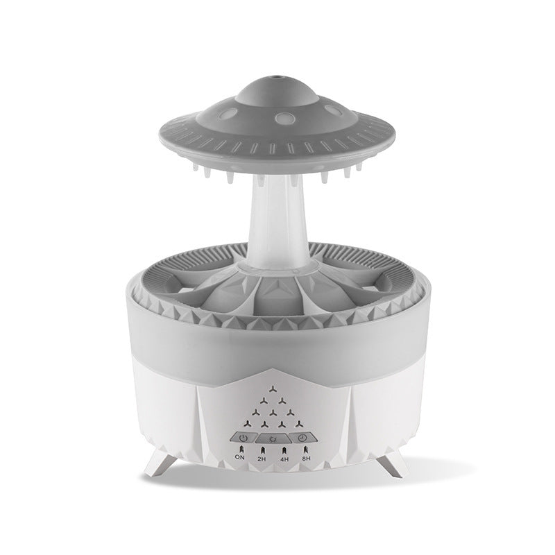 New UFO Raindrop Humidifier Water Drop Air Humidifier USB Aromatherapy Essential Oils Aroma Air Diffuser Household Mist Maker Home Decor White UK