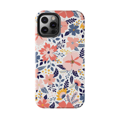 seamless pattern with abstract flowers Tough Phone Cases