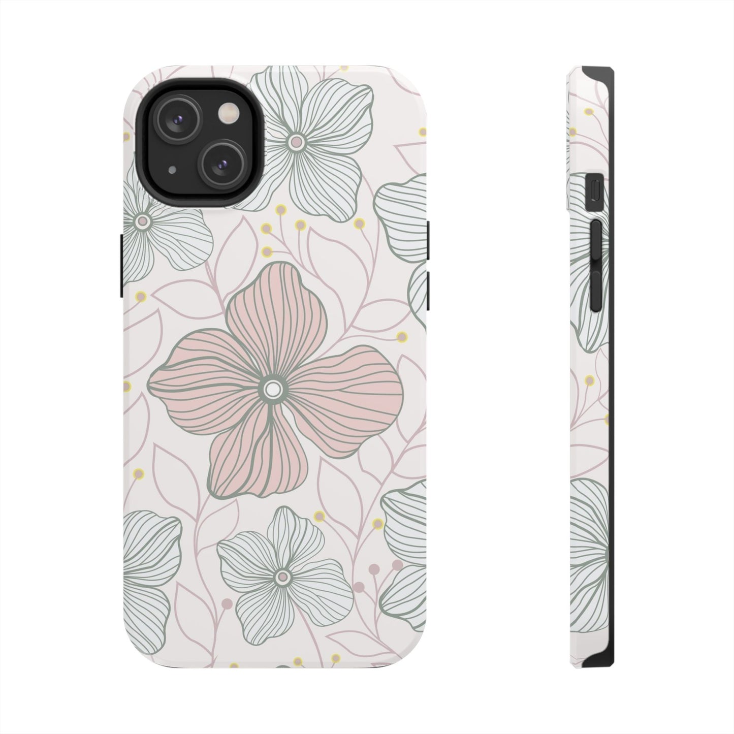 Florals seamless pattern Tough Phone Cases iPhone 14 Plus