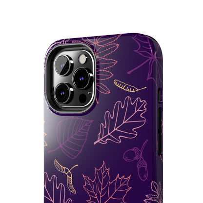 Seamless pattern with autumn leaves Tough Phone Cases