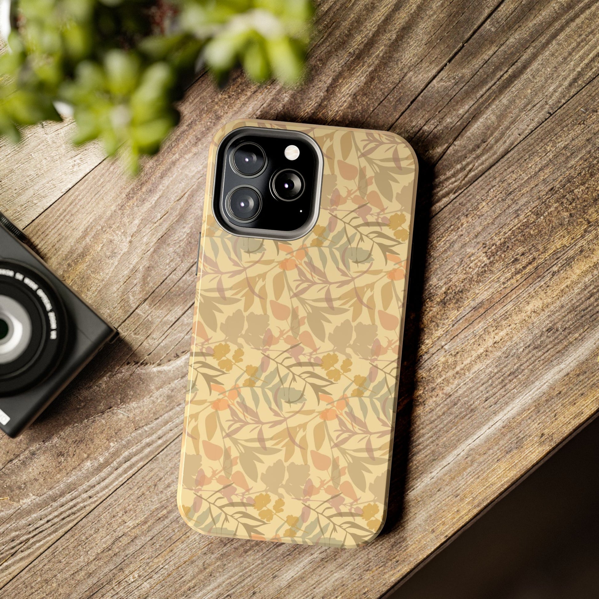 Boho Plants Leafs Pattern Tough Phone Cases