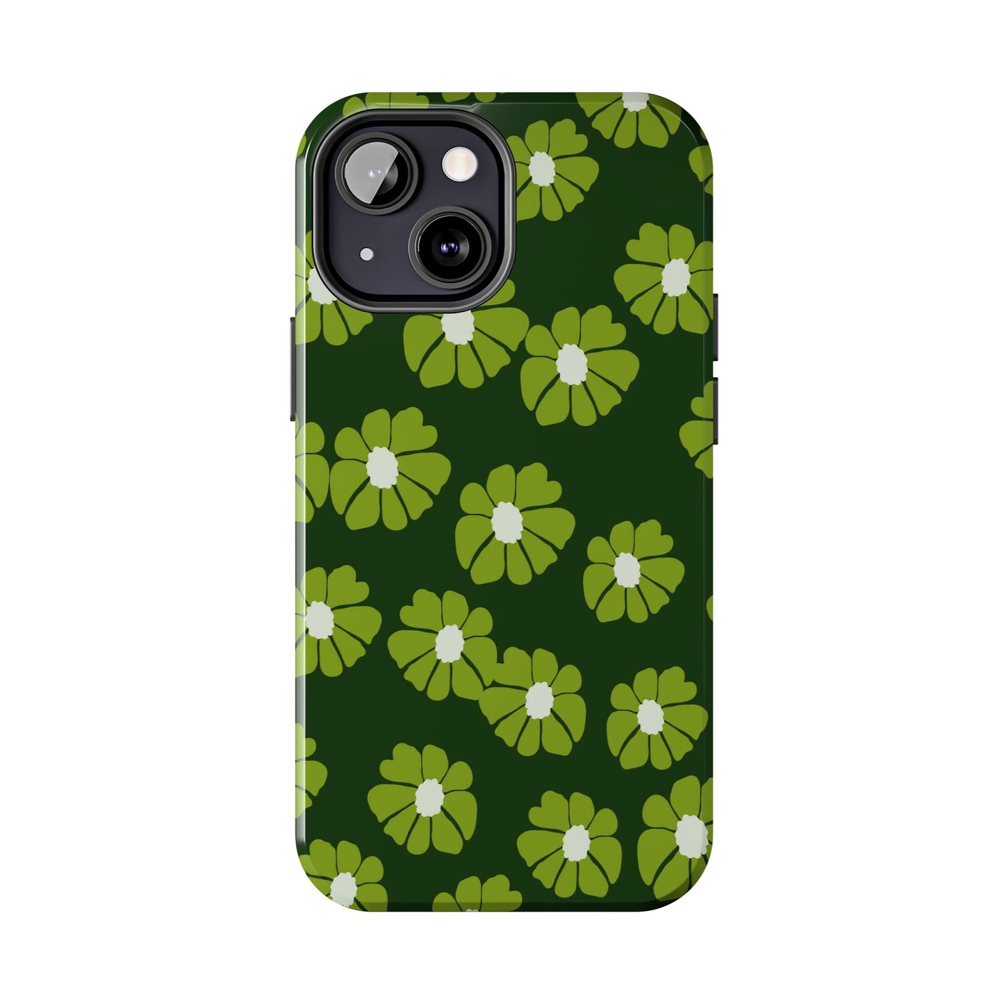 Retro groovy flowers seamless pattern Tough Phone Cases