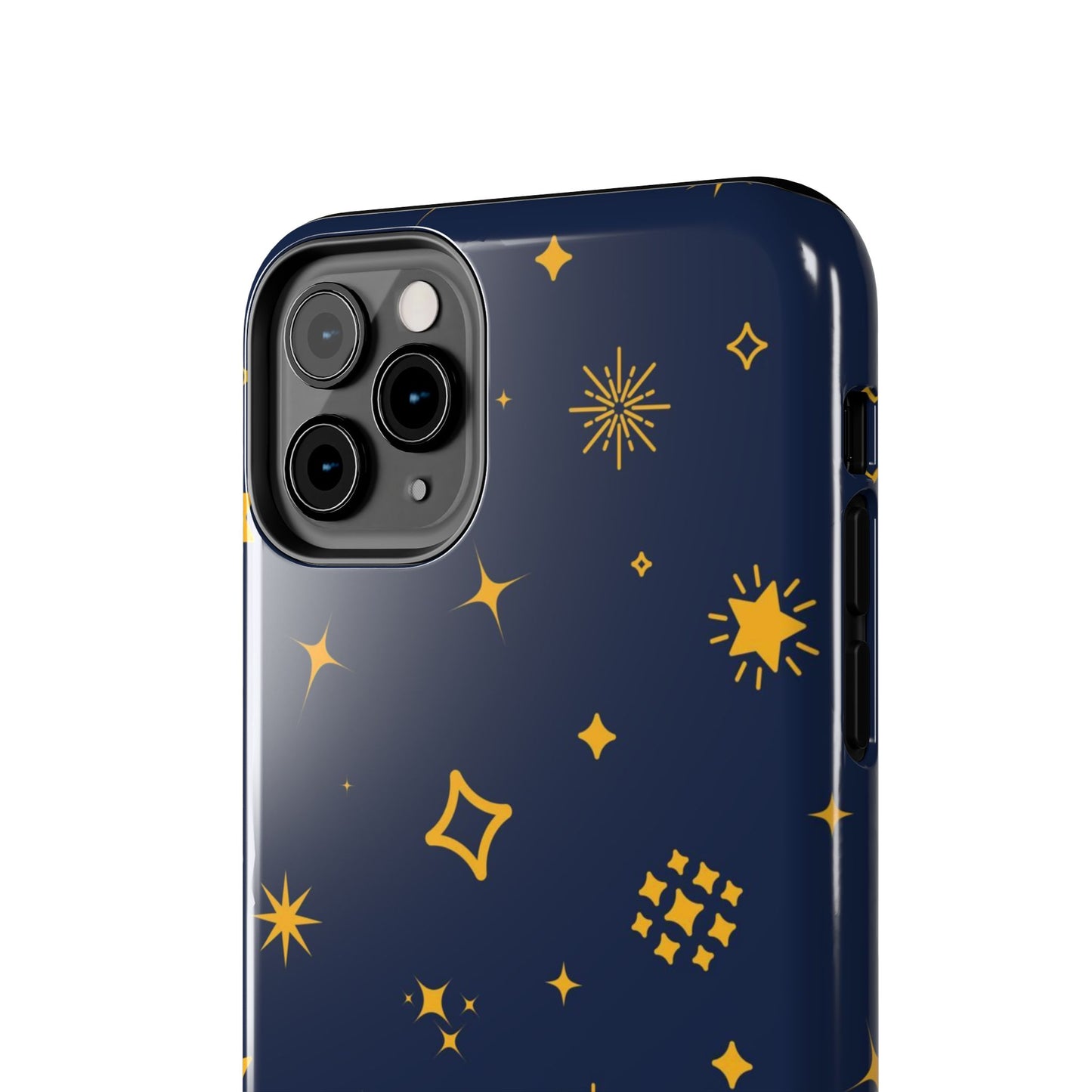 pattern on a blue Tough Phone Cases