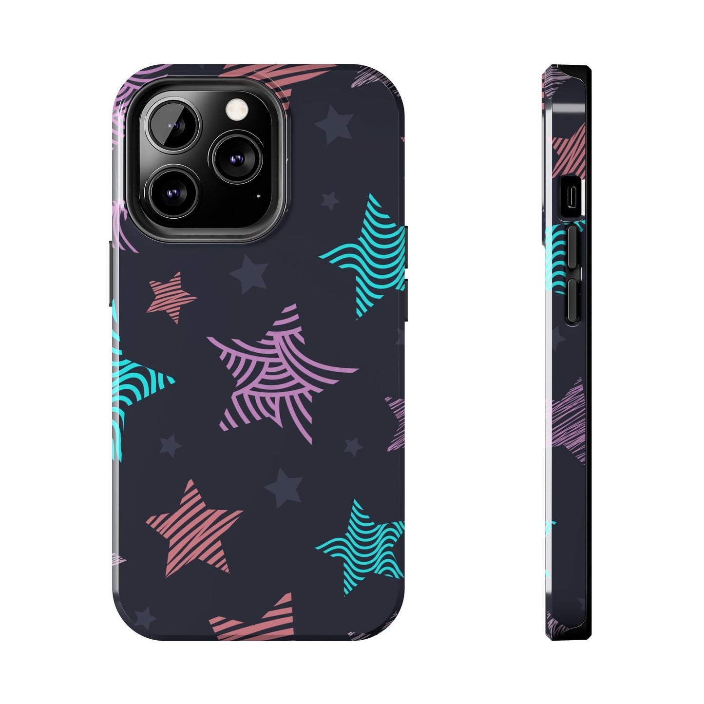 Hand Drawn Seamless Pattern Stars Tough Phone Cases iPhone 13 Pro