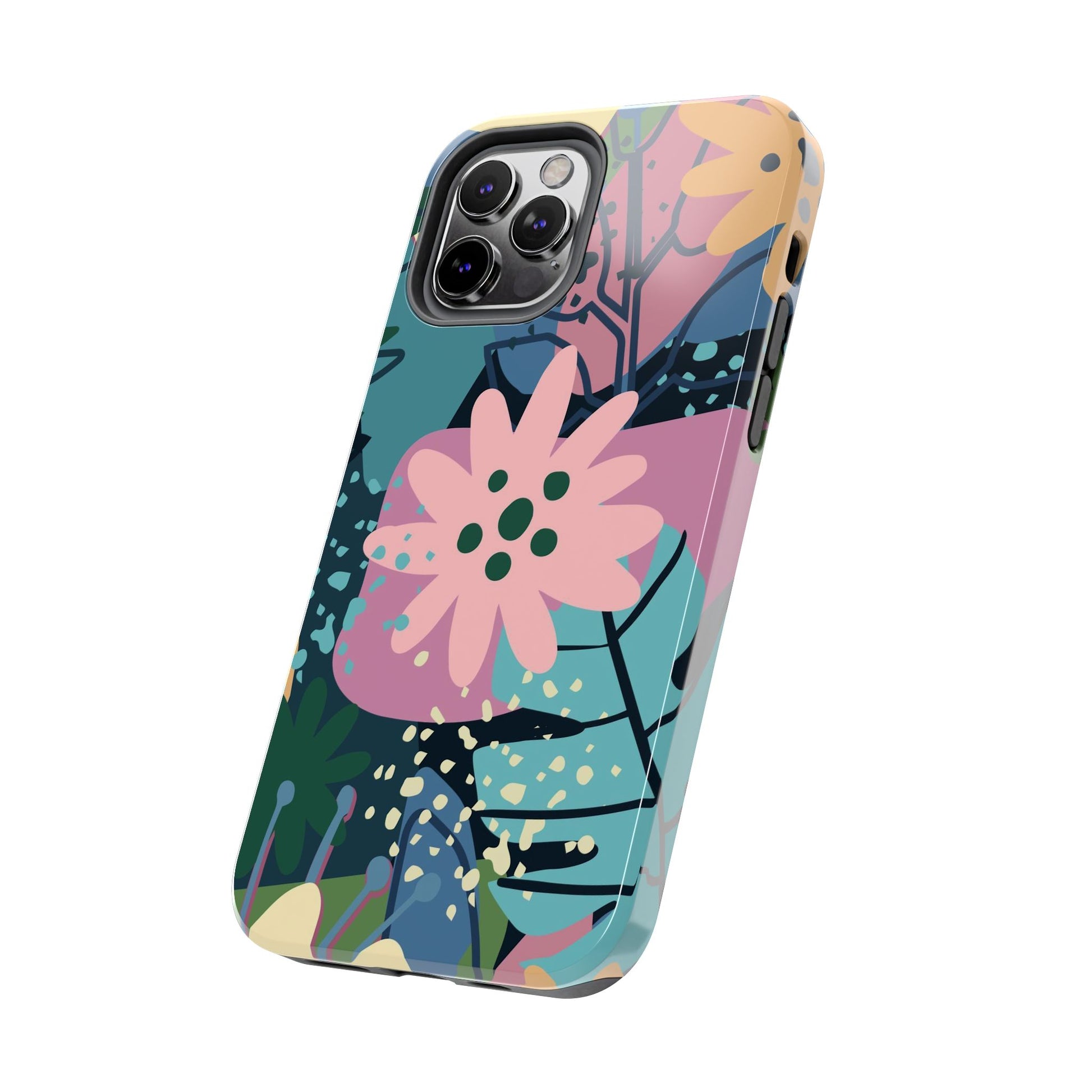 Contemporary collage design Tough Phone Cases