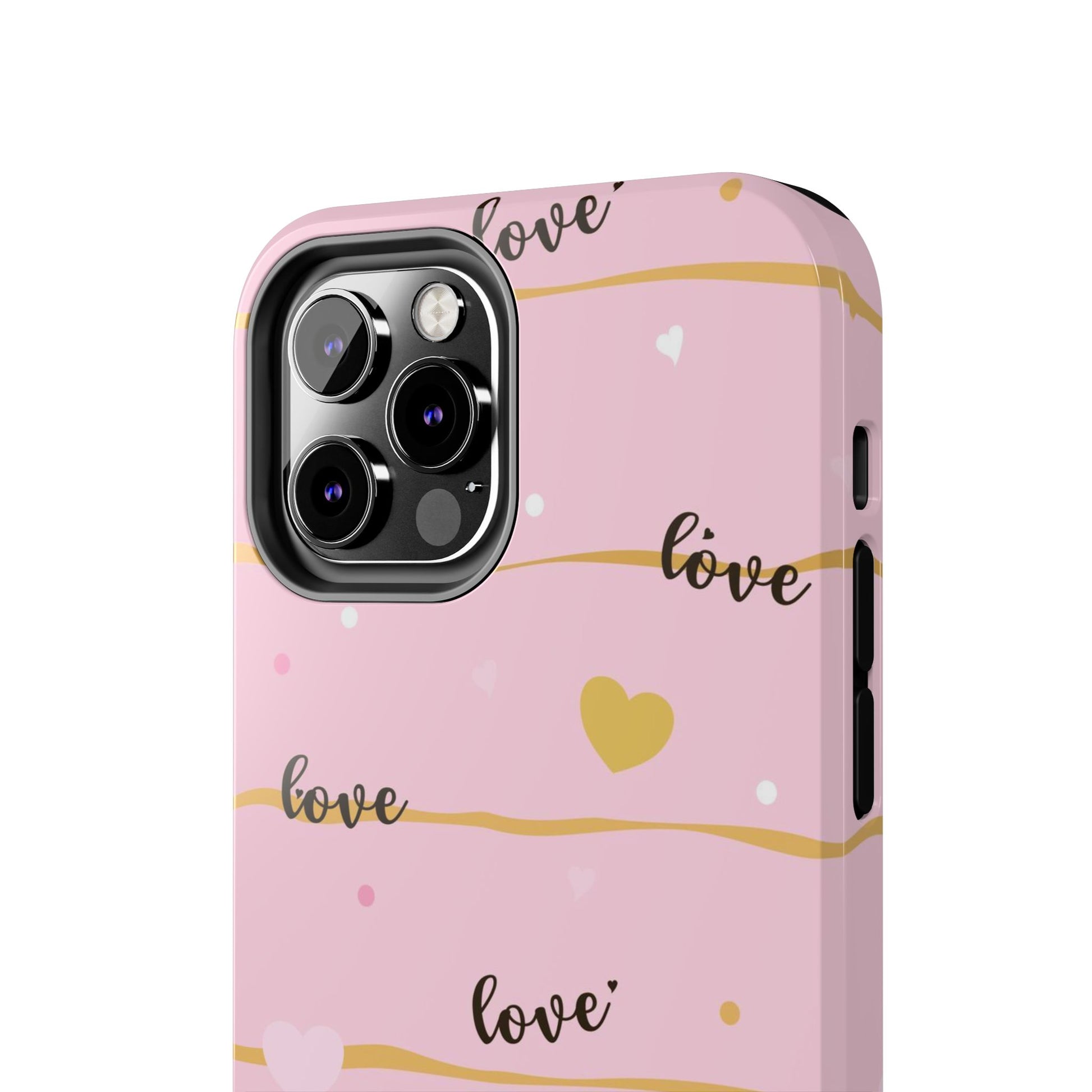 Abstract seamless pattern of heart, wording love, Tough Phone Cases