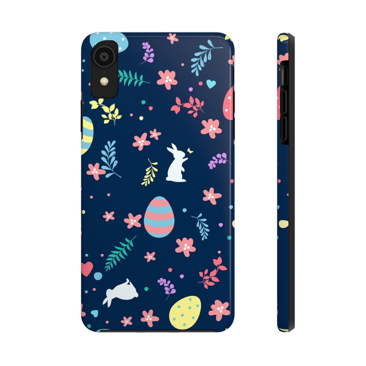 Cute hand drawn Easter seamless pattern Tough Phone Cases iPhone XR