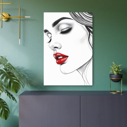 Eloquent Elegance: A Symphony of Shade and Emotion Metal Art Sign 24" x 36" (Vertical) 0.12''