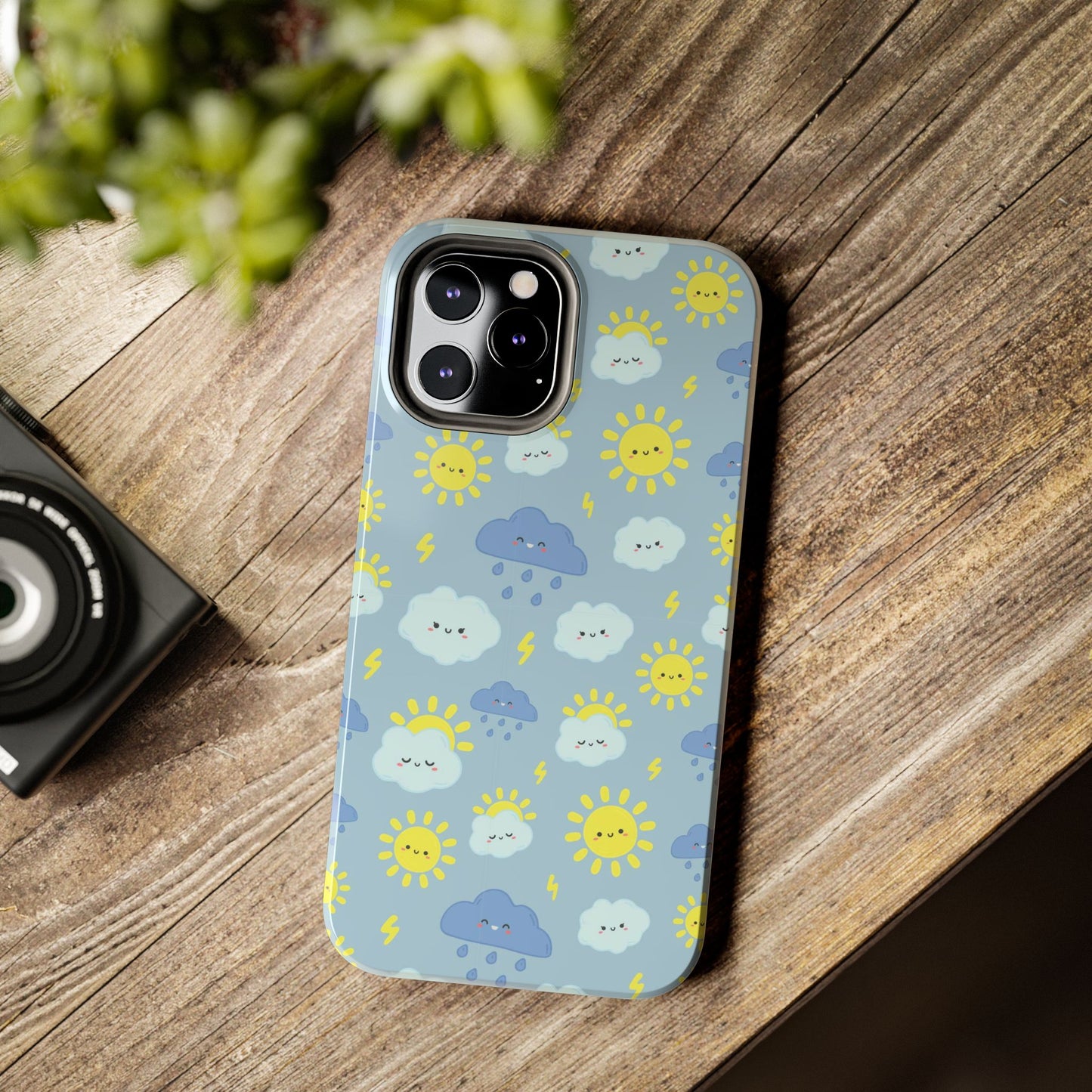 Cute rain sky pattern Tough Phone Cases