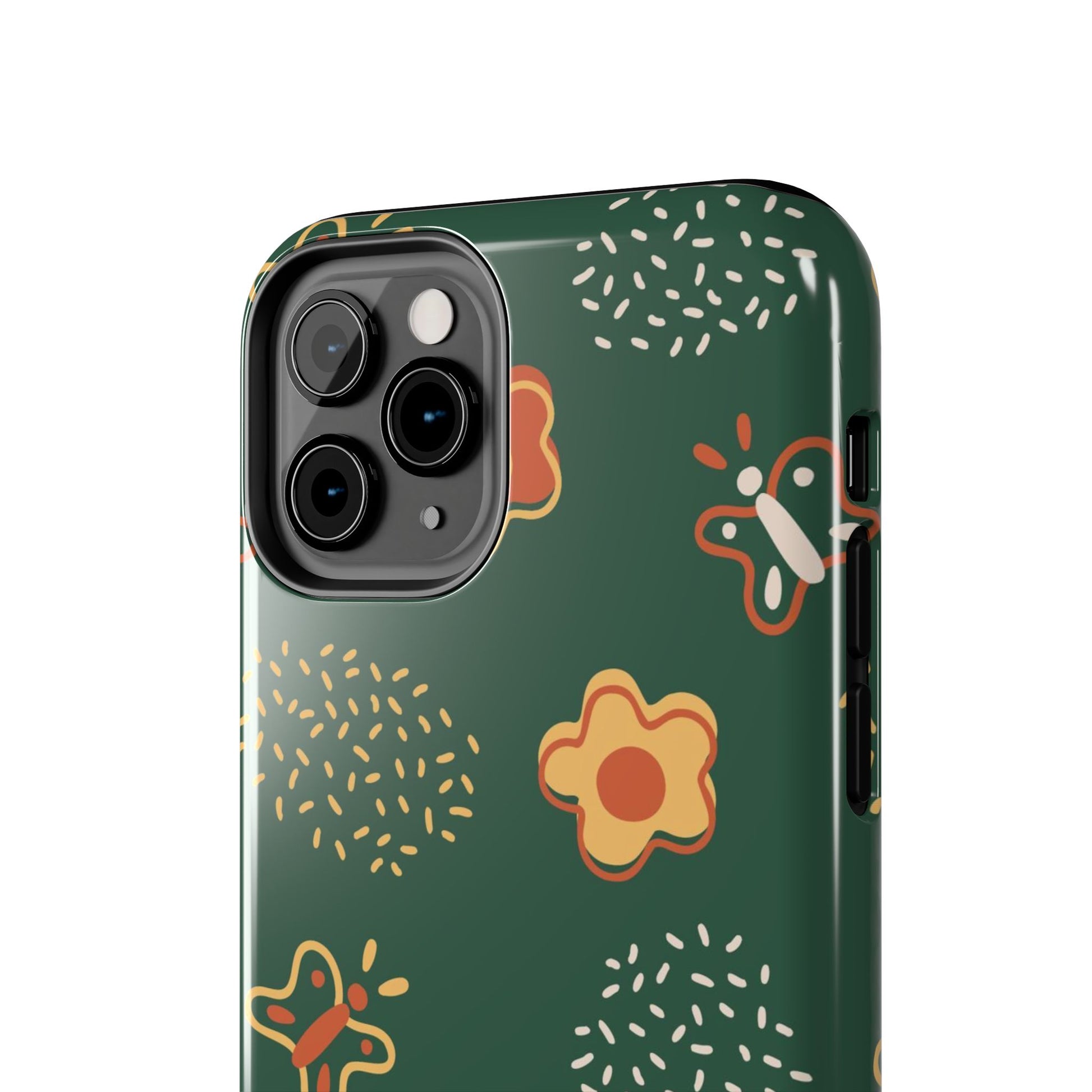 Seamless pattern with flowers and butterflies Tough Phone Cases