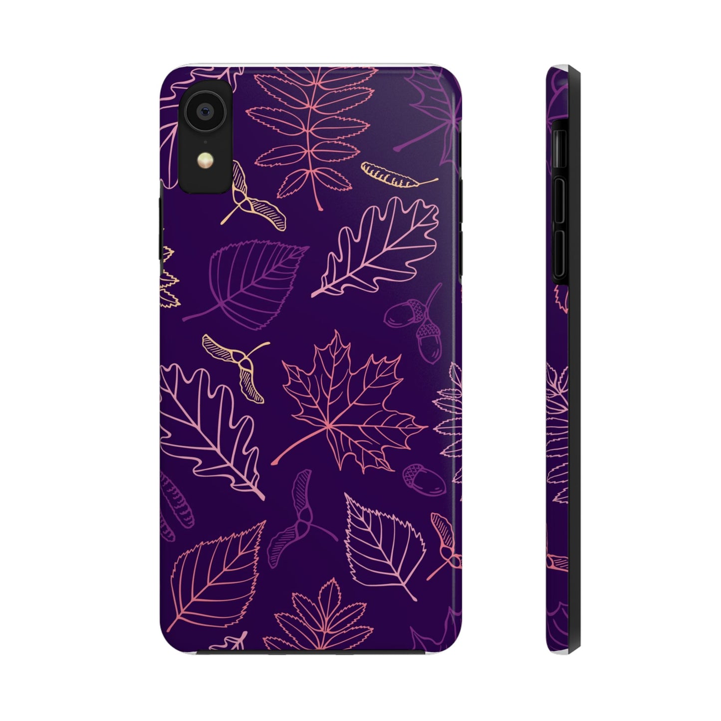 Seamless pattern with autumn leaves Tough Phone Cases iPhone XR