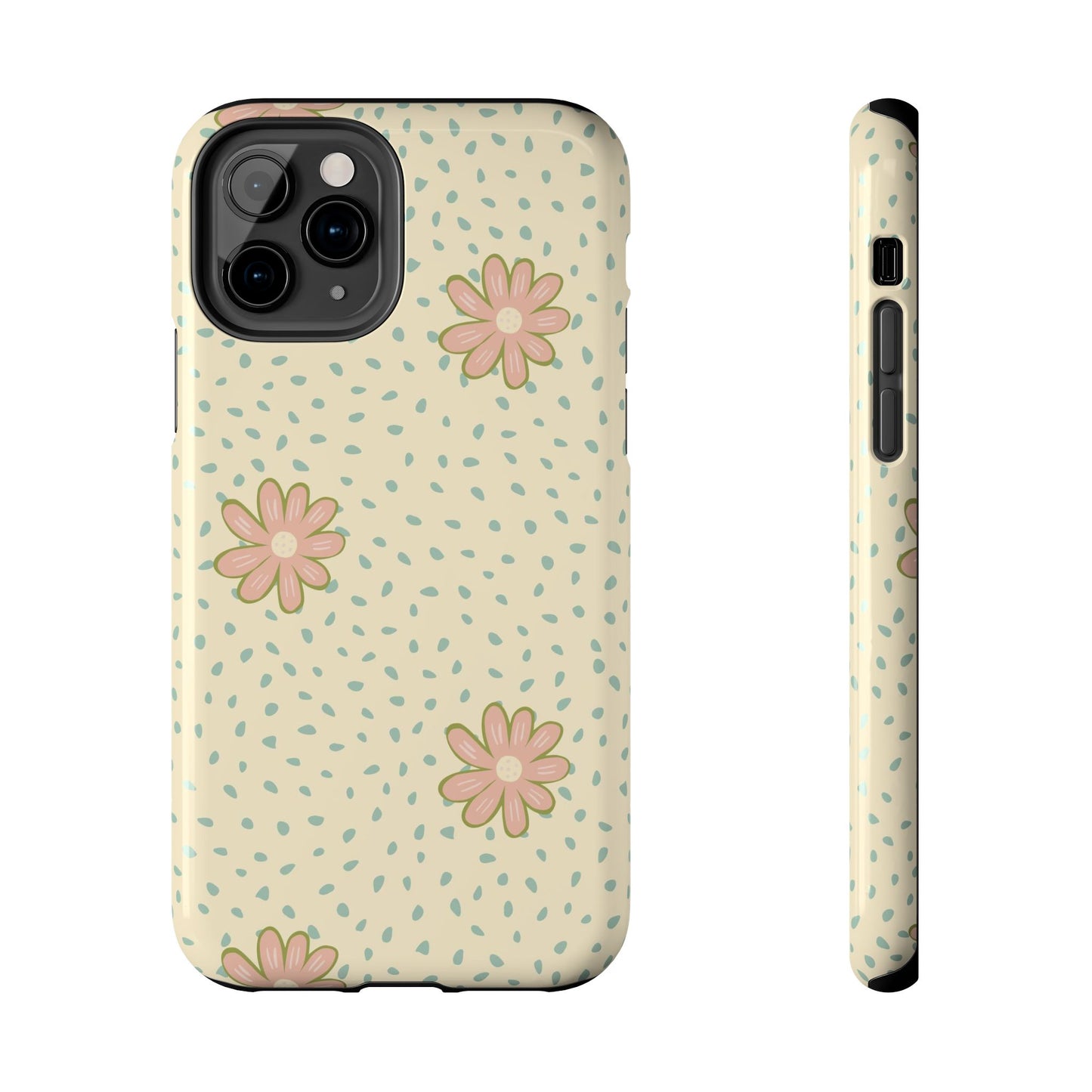 Doodle ditsy seamless pattern Tough Phone Cases iPhone 11 Pro