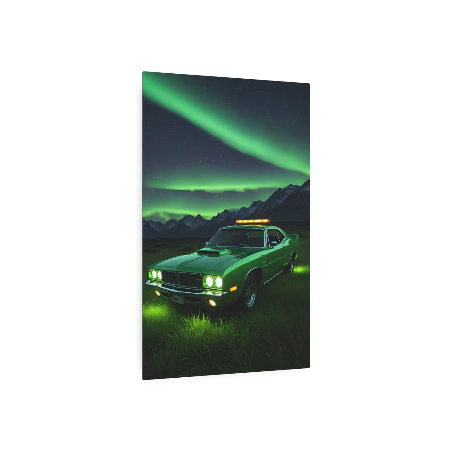 Emerald Night Cruiser Metal Art Sign