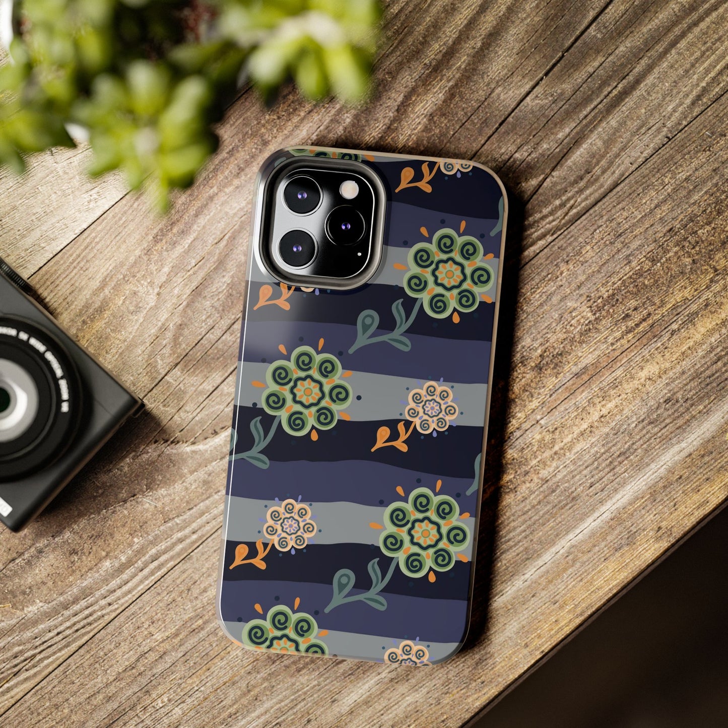 Abstract ethnic flower seamless pattern Tough Phone Cases