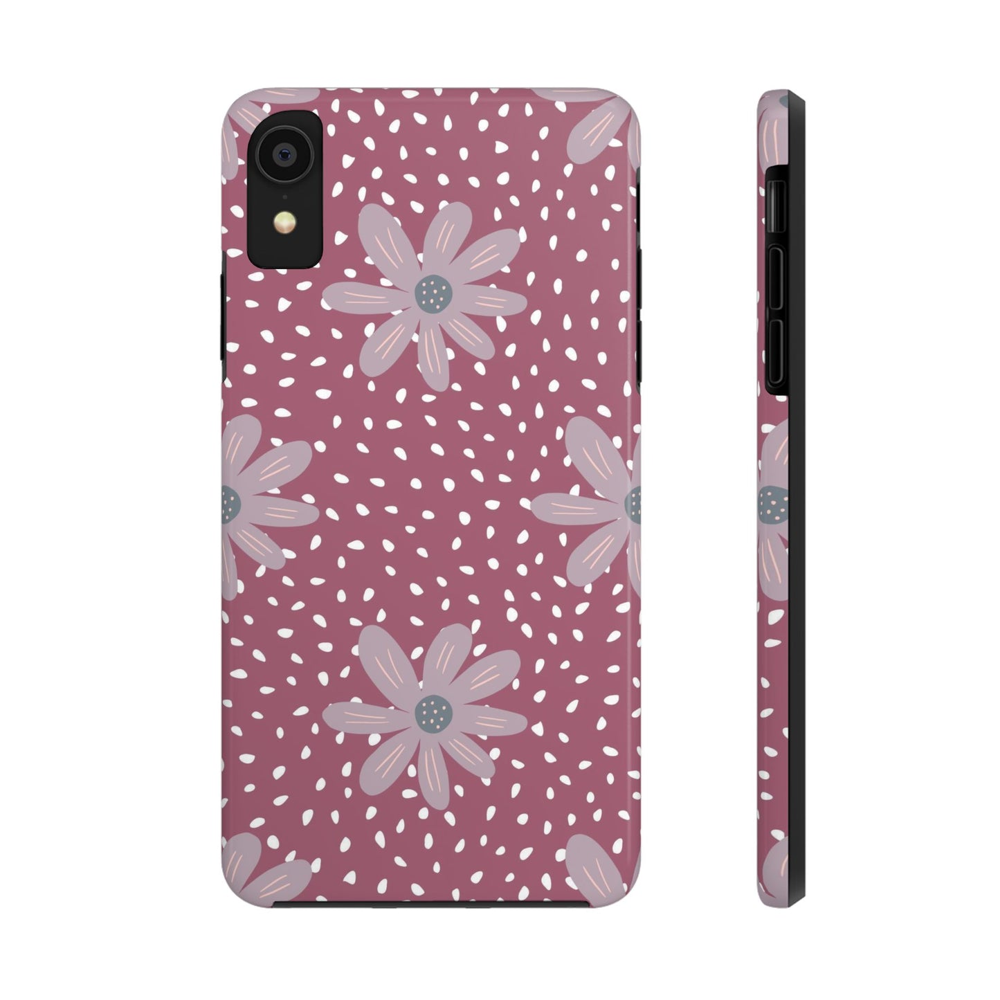 Vintage ditsy seamless pattern on dots Tough Phone Cases iPhone XR