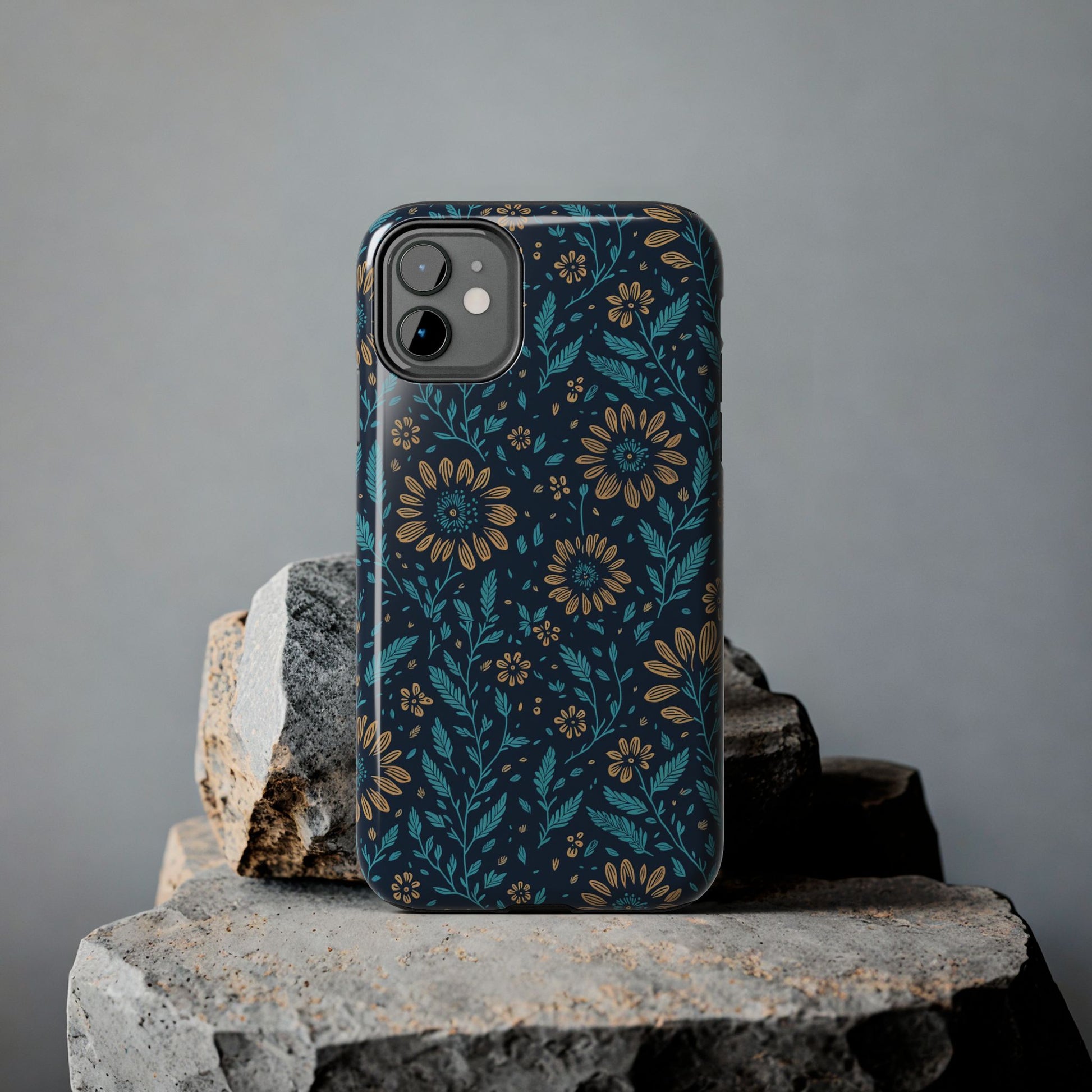 Flower Pattern Design Tough Phone Cases