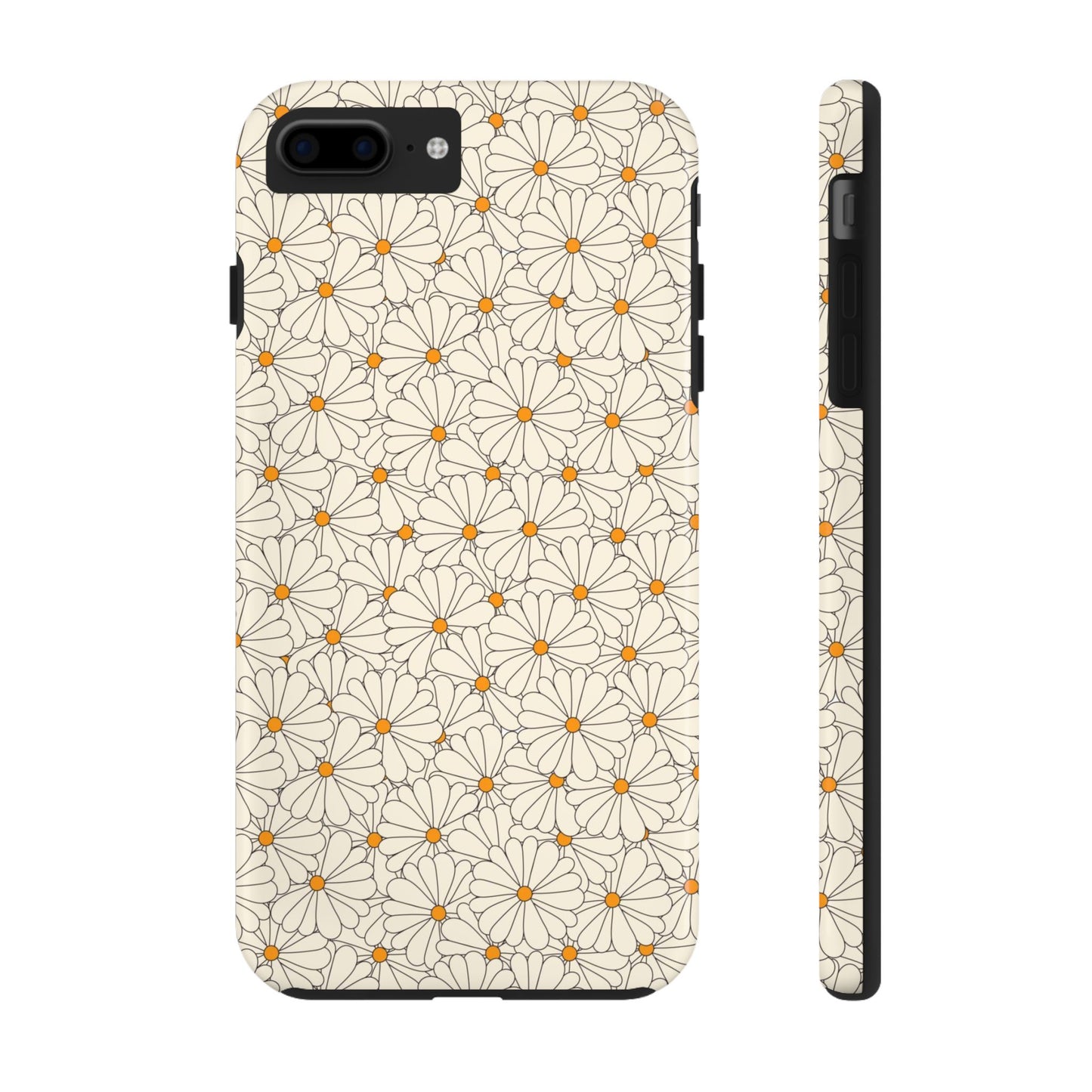 Seamless groovy daisy pattern Tough Phone Cases iPhone 7 Plus, iPhone 8 Plus