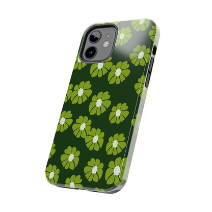 Retro groovy flowers seamless pattern Tough Phone Cases