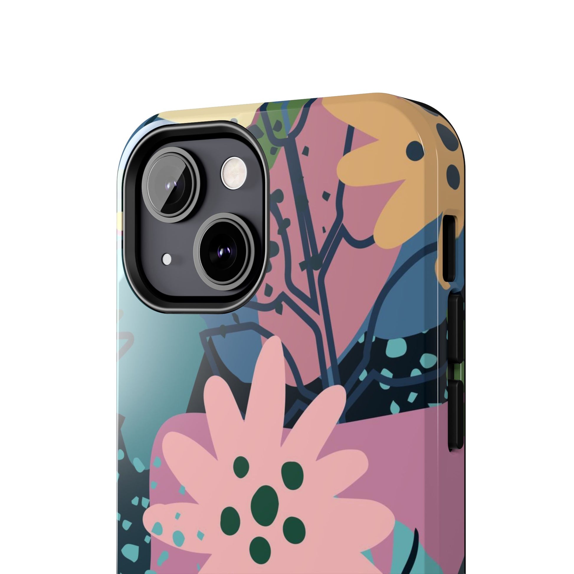 Contemporary collage design Tough Phone Cases