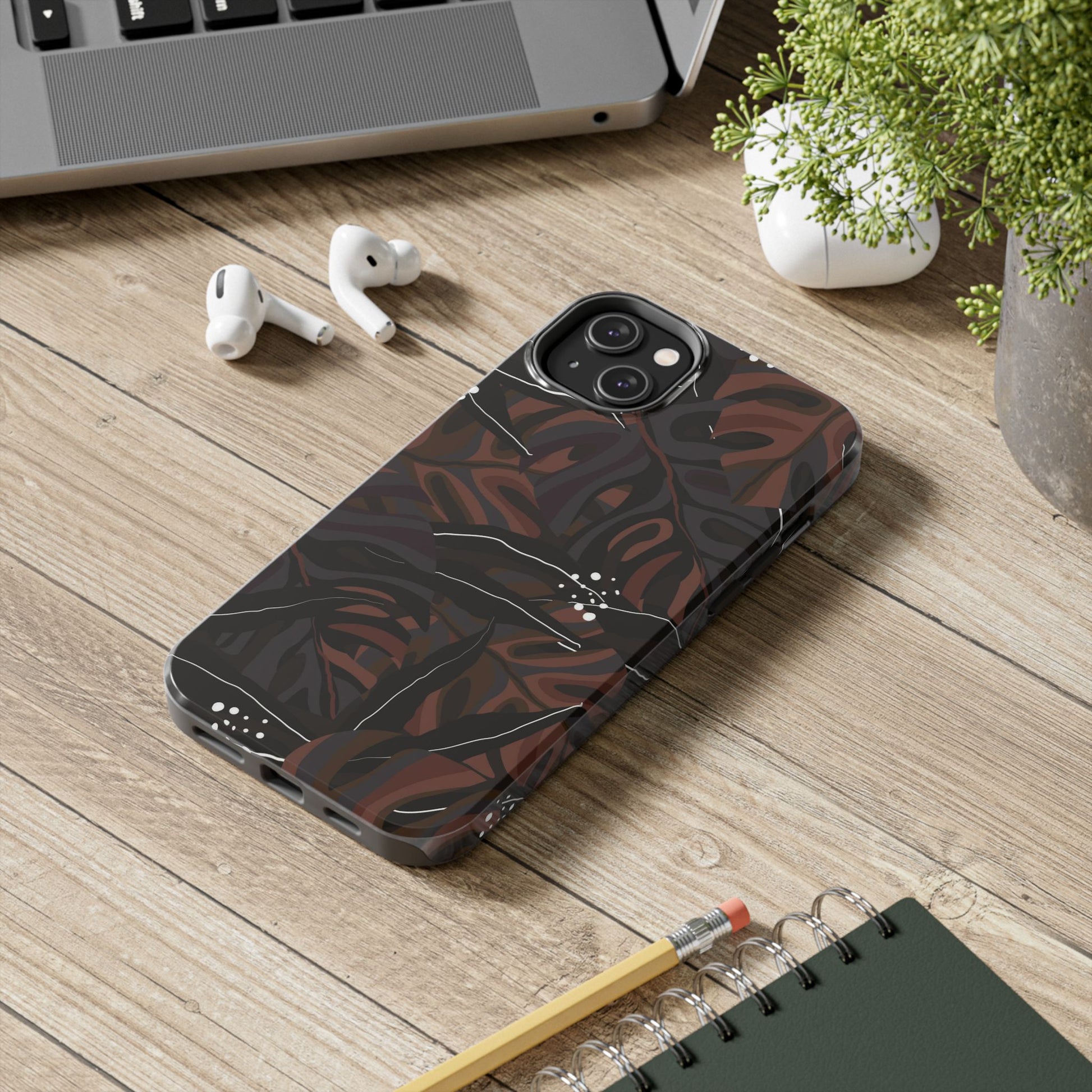 Modern exotic jungle plants Tough Phone Cases