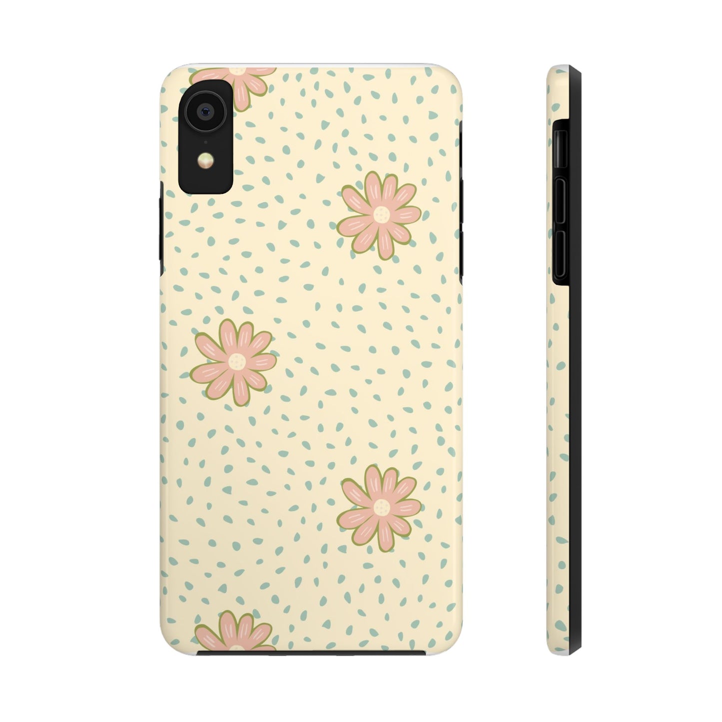 Doodle ditsy seamless pattern Tough Phone Cases iPhone XR