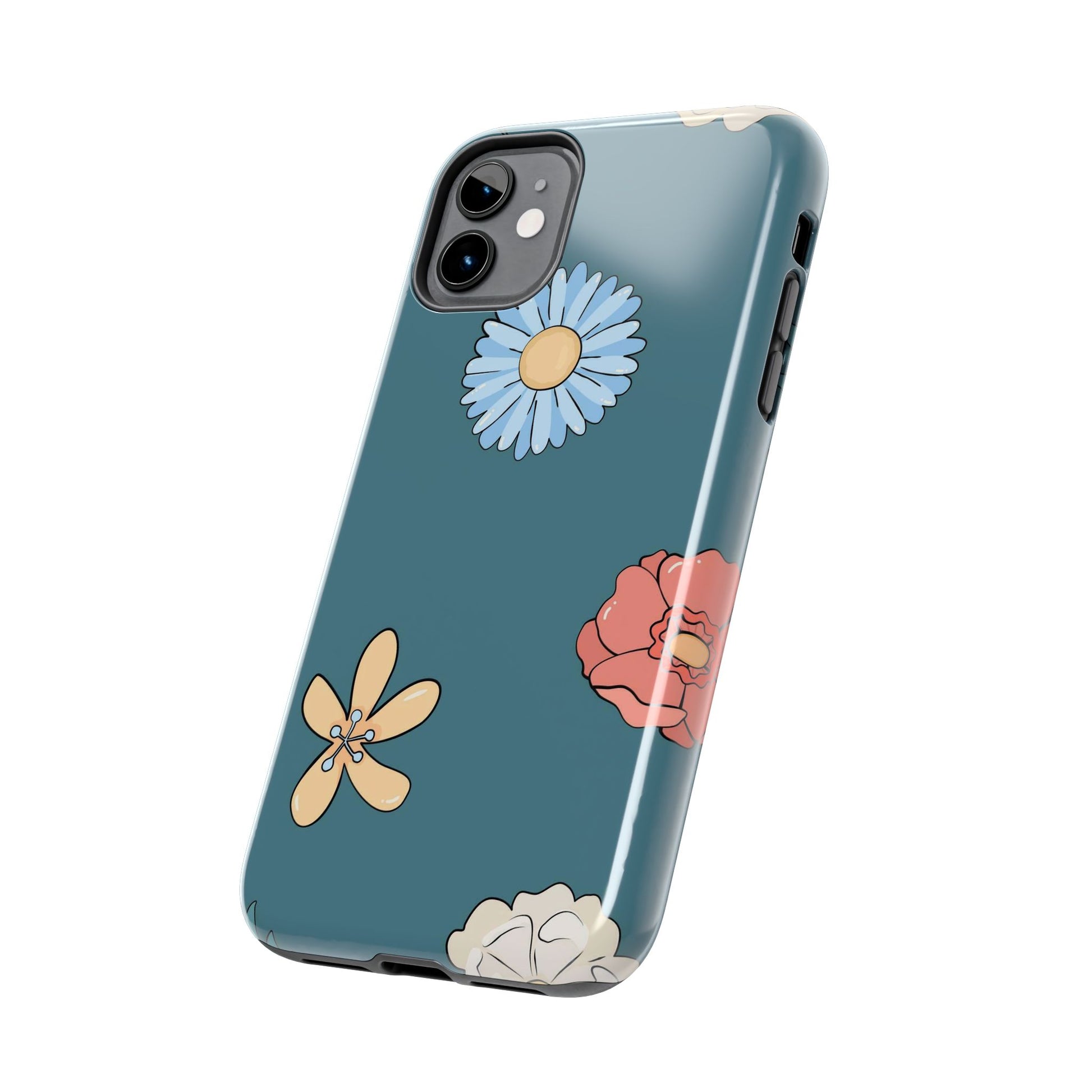 Seamless pattern with childish flowers Tough Phone Cases