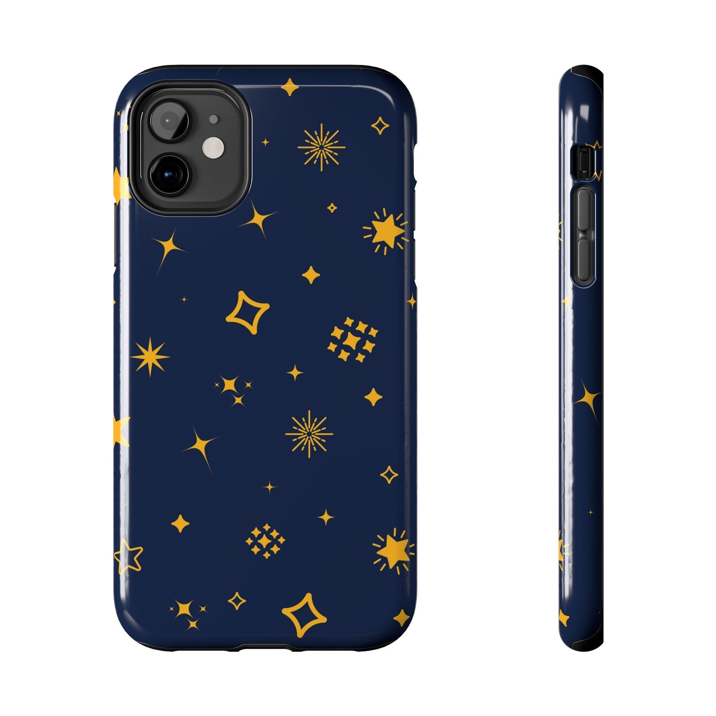 pattern on a blue Tough Phone Cases iPhone 11