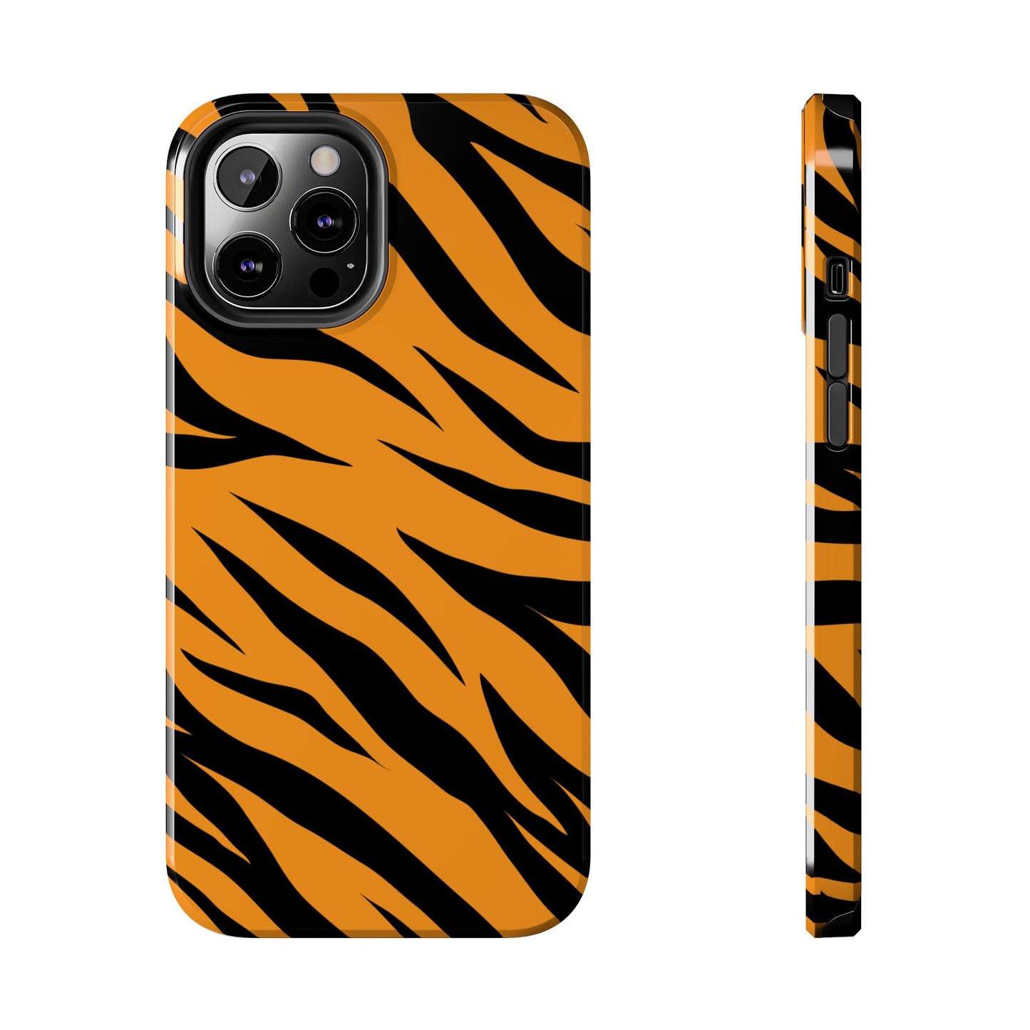 Tiger Texture Tough Phone Cases iPhone 12 Pro Max