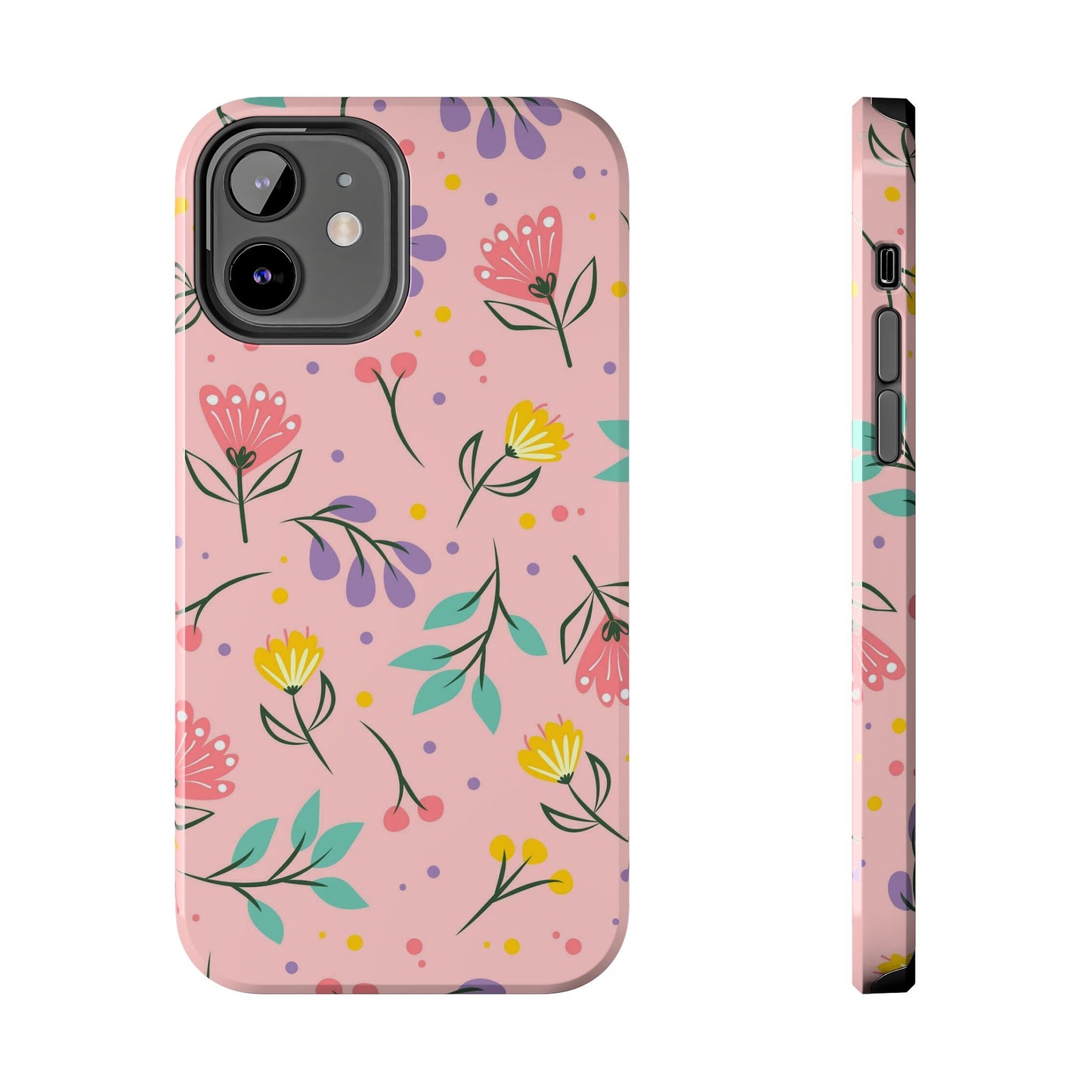 beautiful seamless handrawn floral Tough Phone Cases iPhone 12