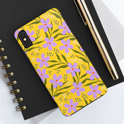 Folk art floral seamless pattern Tough Phone Cases