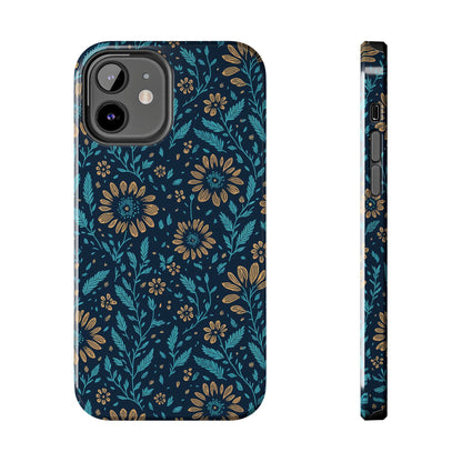 Flower Pattern Design Tough Phone Cases iPhone 12