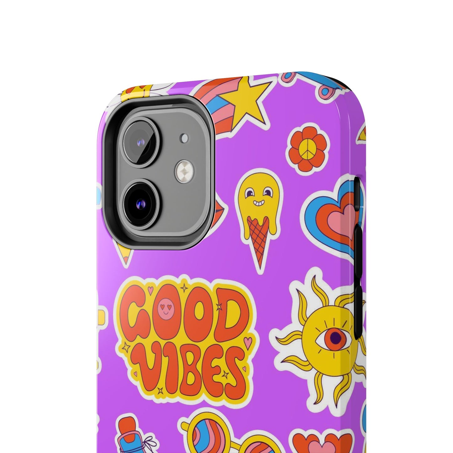 pattern with vibes groovy Tough Phone Cases