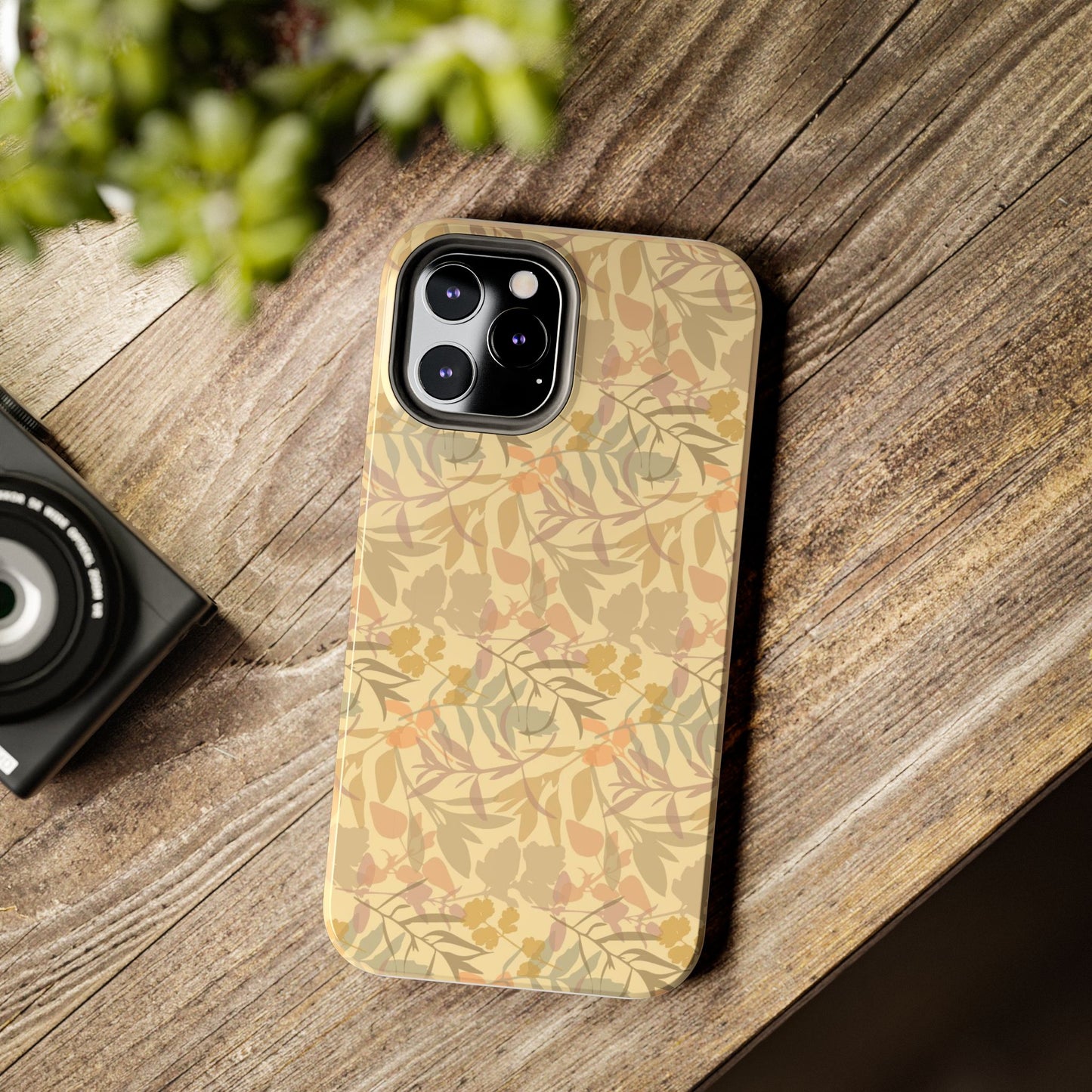 Boho Plants Leafs Pattern Tough Phone Cases