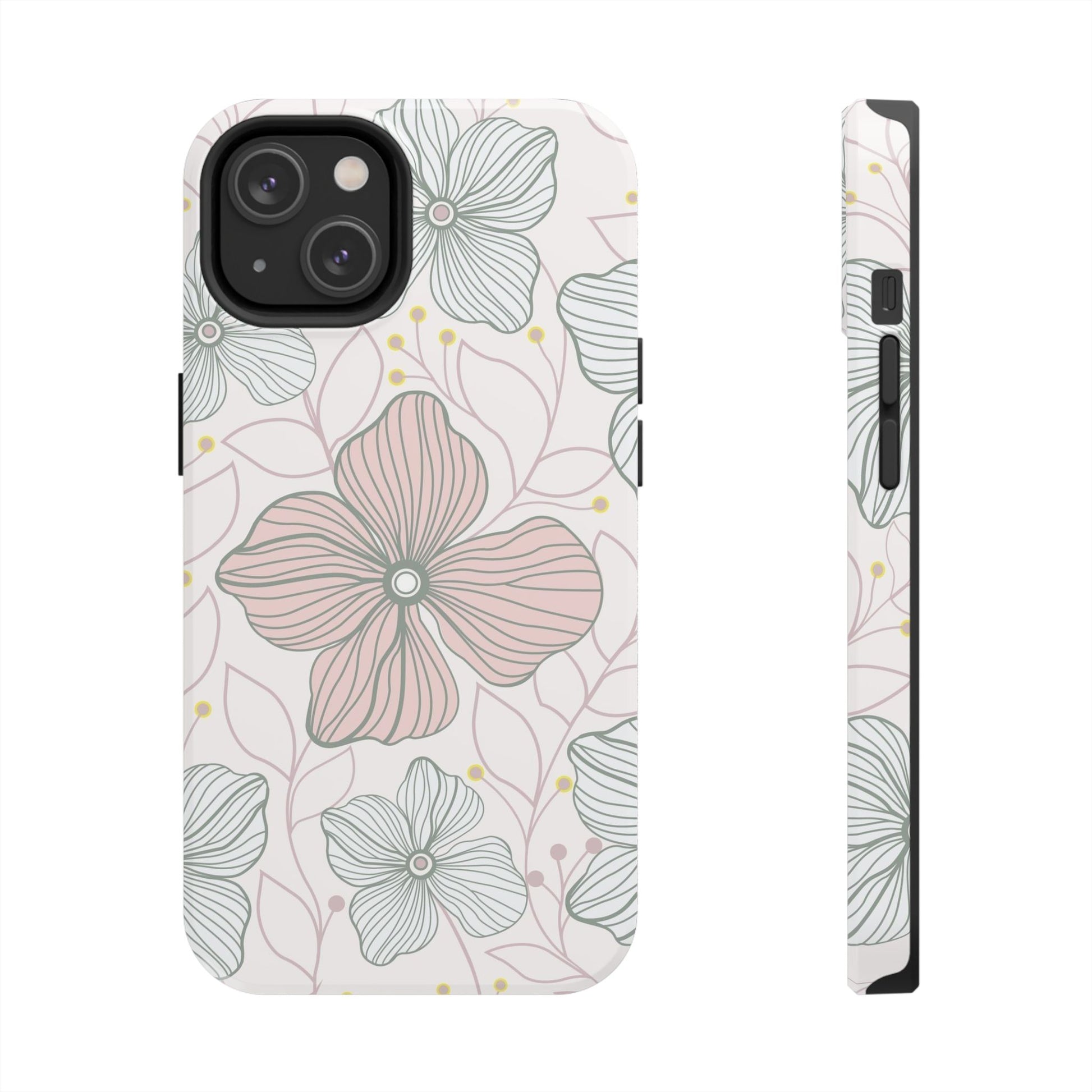 Florals seamless pattern Tough Phone Cases iPhone 14