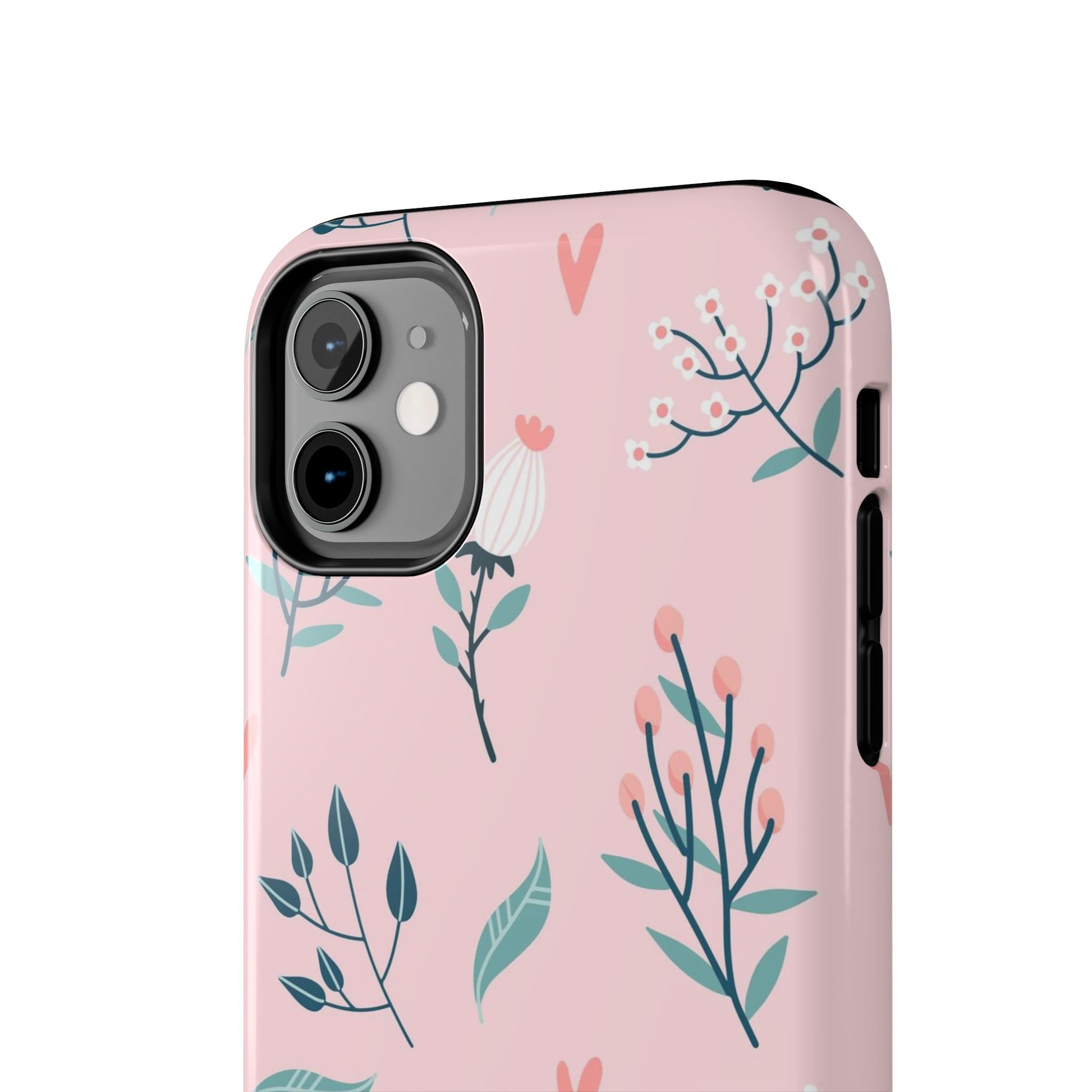 Floral seamless pattern. Garden flowers branches Tough Phone Cases