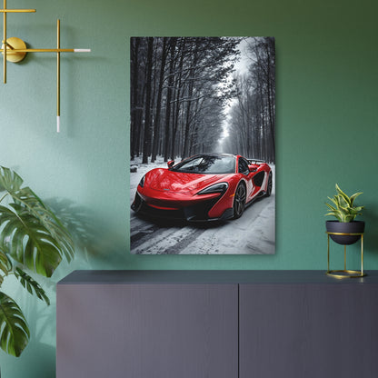 McLaren P1 Metal Sign - Iconic Automotive Wall Art for Car Enthusiasts 24" x 36" (Vertical) 0.12''