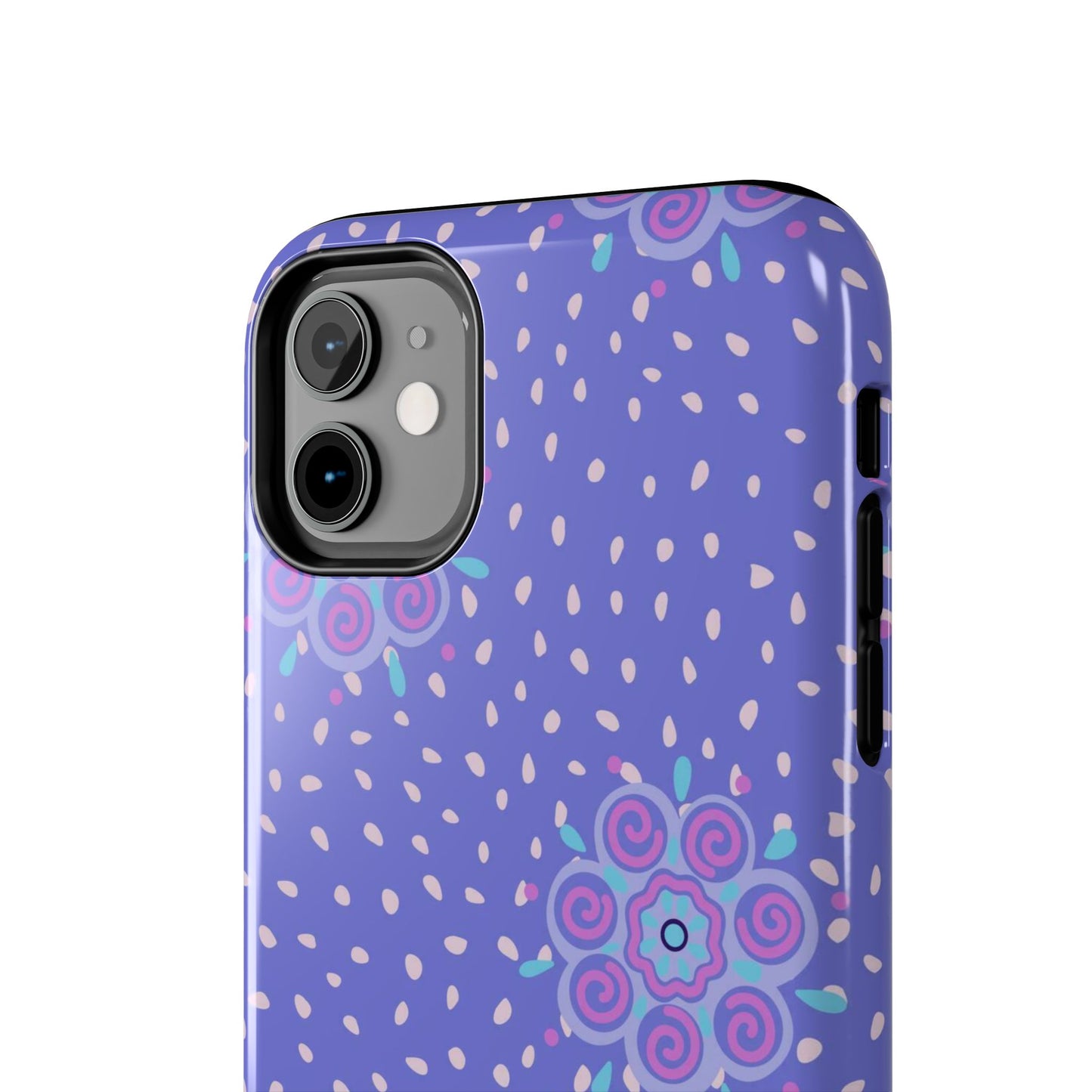 Abstract ethnic bud flower seamless pattern Tough Phone Cases