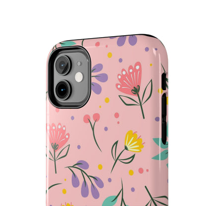 beautiful seamless handrawn floral Tough Phone Cases