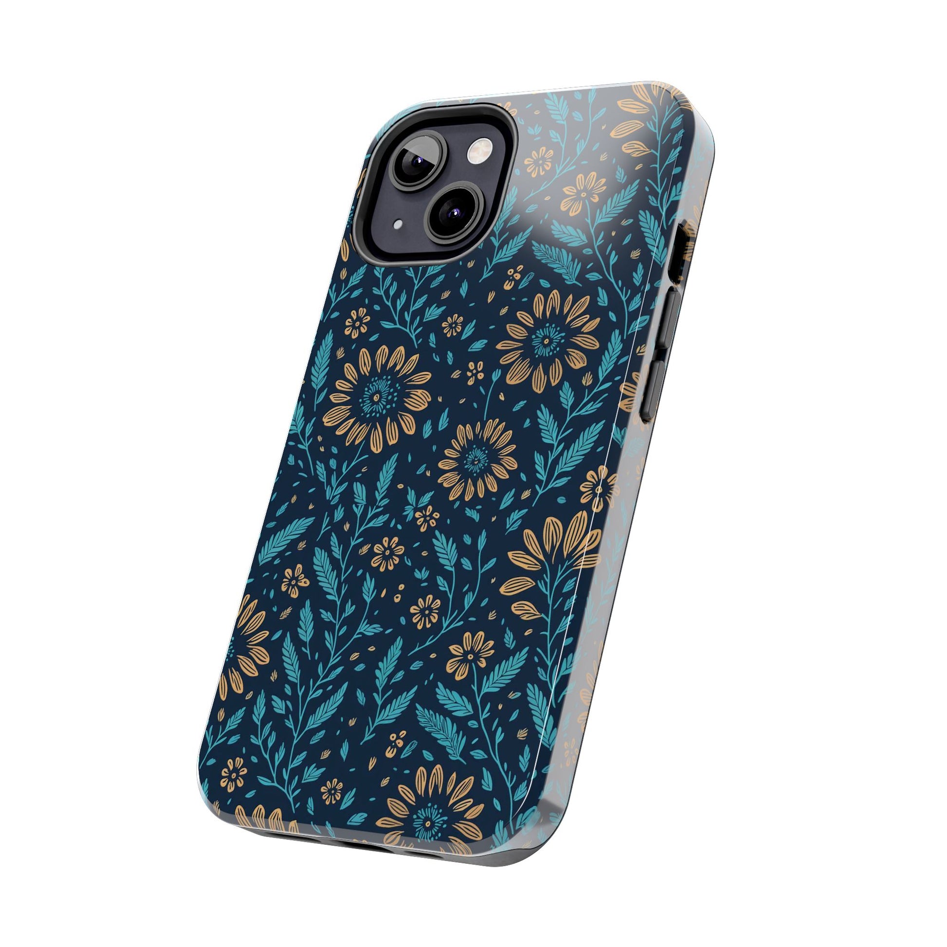 Flower Pattern Design Tough Phone Cases