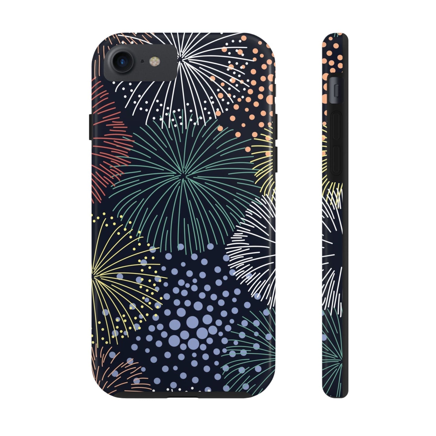 Seamless pattern with colorful fireworks Tough Phone Cases iPhone 7, iPhone 8, iPhone SE