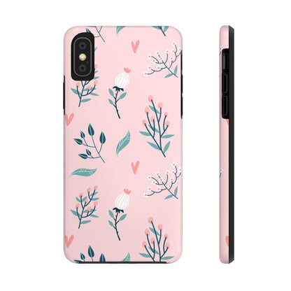 Floral seamless pattern. Garden flowers branches Tough Phone Cases iPhone XS