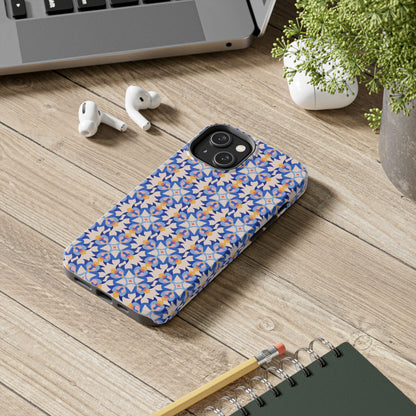 Floral Tile Pattern Tough Phone Cases