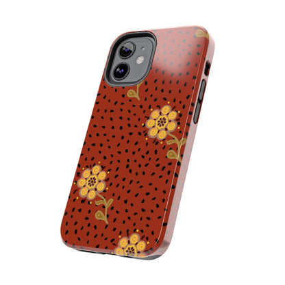 Abstract ethnic flower seamless pattern Tough Phone Cases