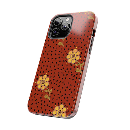 Abstract ethnic flower seamless pattern Tough Phone Cases