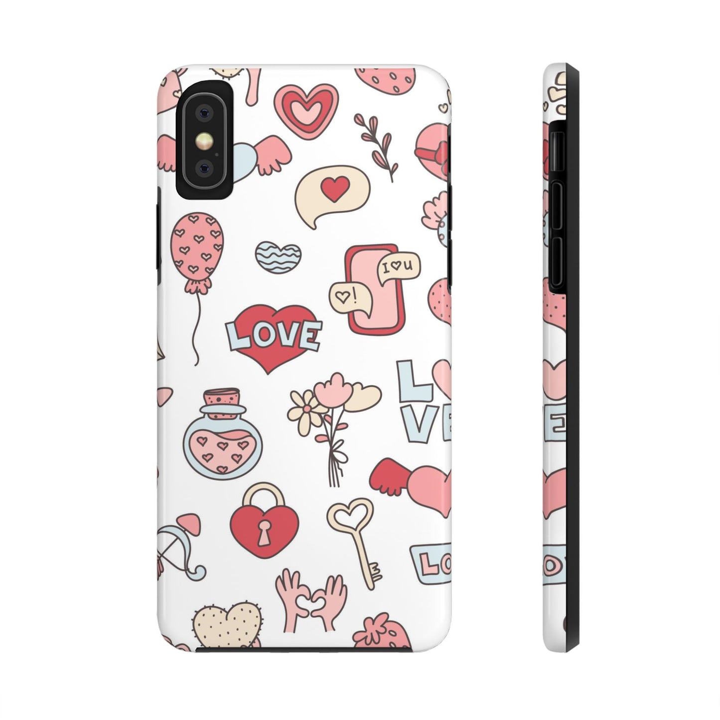 Romantic seamless pattern Tough Phone Cases iPhone XS