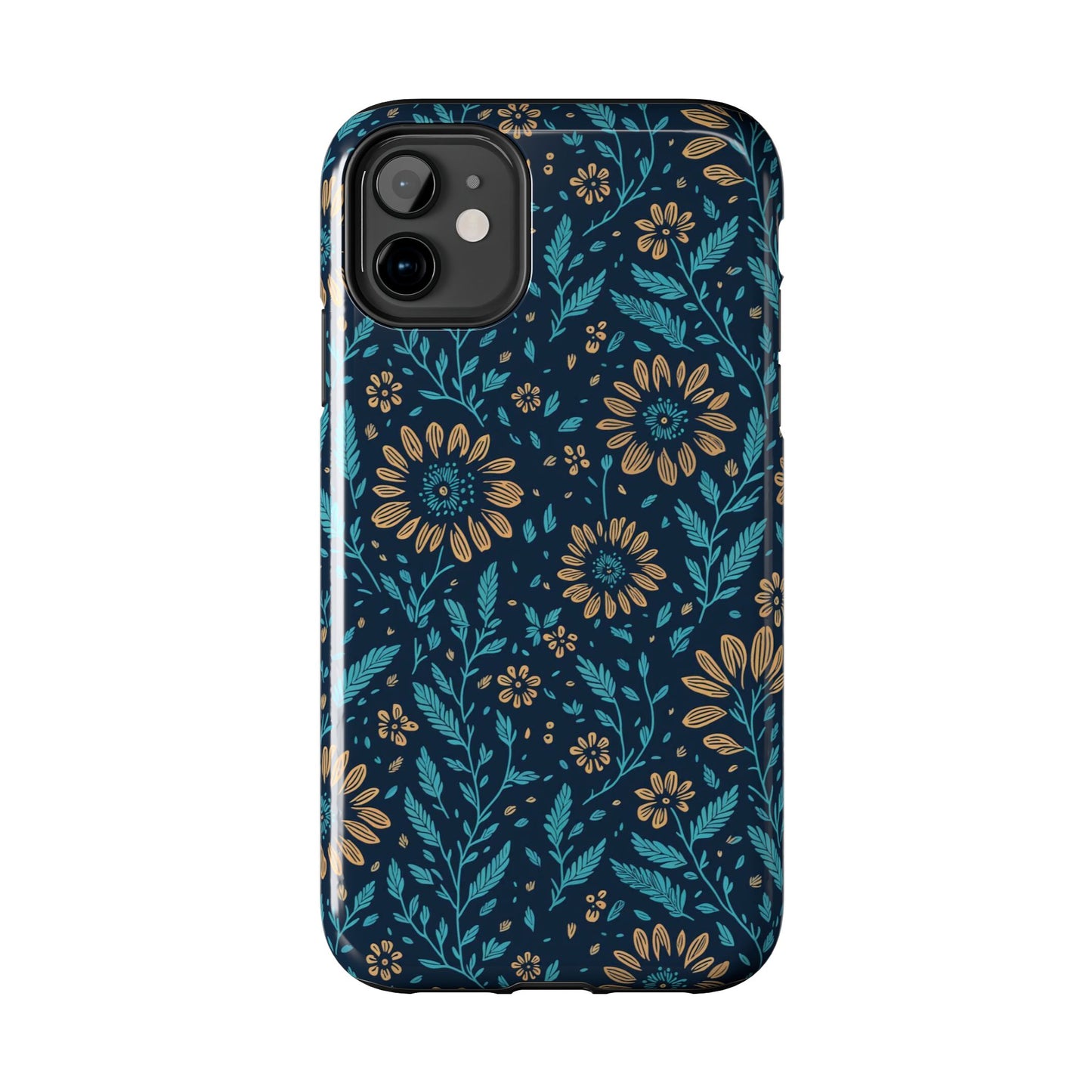 Flower Pattern Design Tough Phone Cases