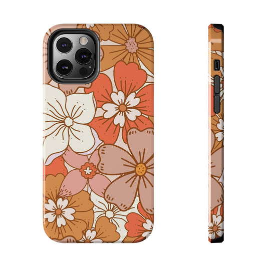 Floral retro boho pattern Tough Phone Cases iPhone 12 Pro