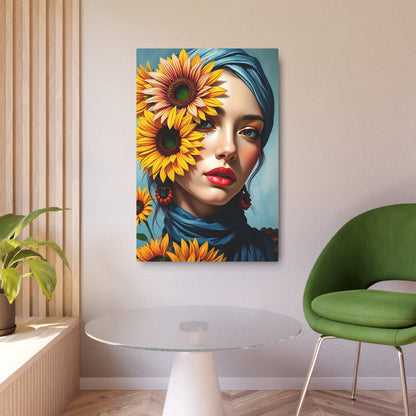 Stunning Sunflower Metal Sign Art - Vibrant Wall Decor for Home & Garden