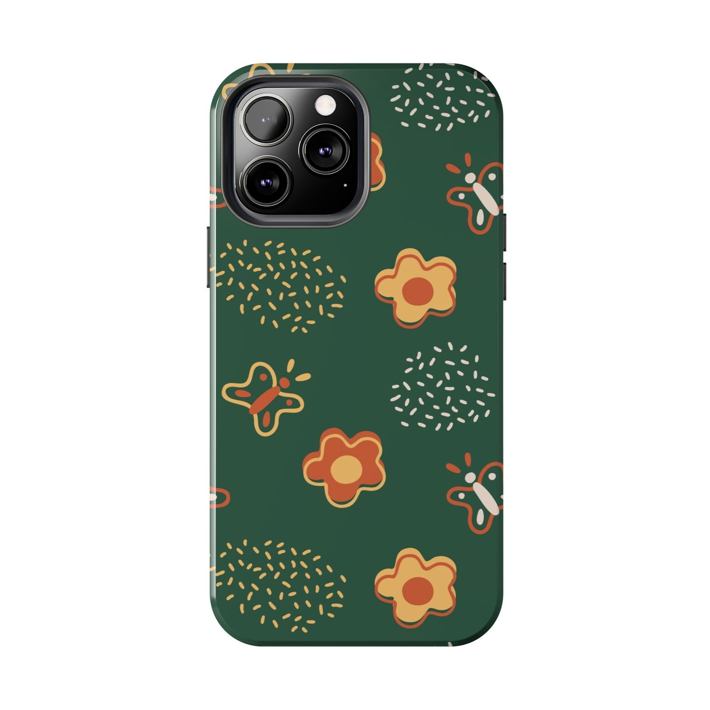 Seamless pattern with flowers and butterflies Tough Phone Cases