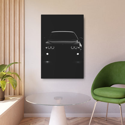 Black Bmw Metal Art Sign